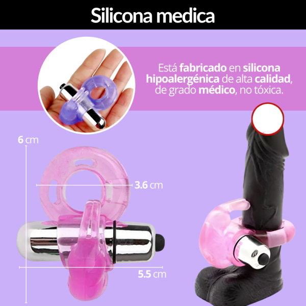 Anillo Vibrador Retardante Masculino